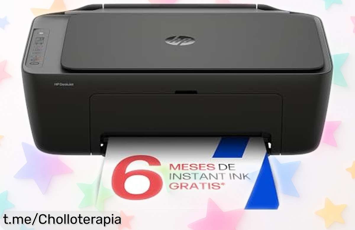 Impresora multifunción HP DeskJet 2920 con WiFi y app móvil, ¡con 6 meses de tinta gratis a un precio que vuela! No te quedes sin ella o lamentarás la oportunidad.