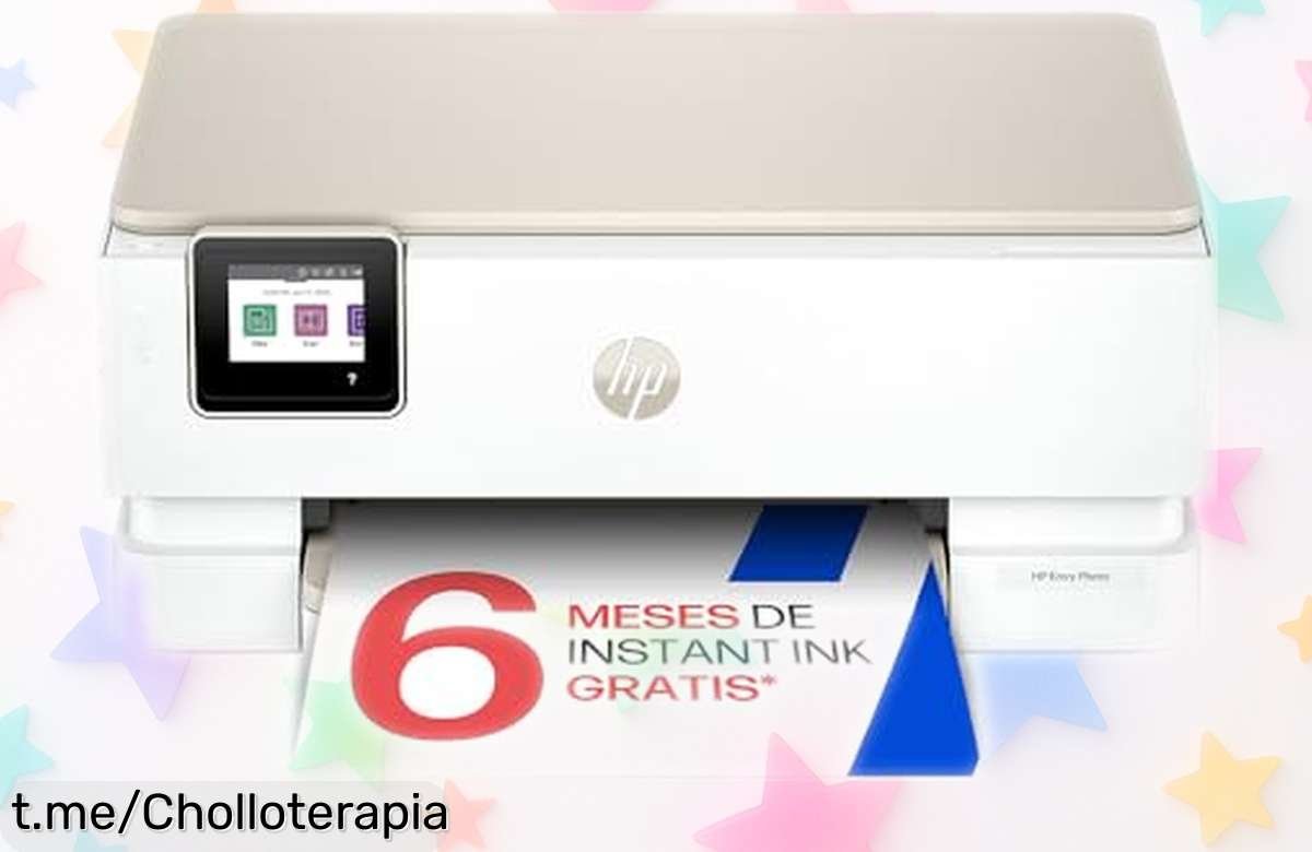Impresora multifunción HP Envy Photo 7230 con WiFi y control móvil, ¡un ofertón que te trae calidad pro a casa! No dejes pasar esta oportunidad única para disfrutar.