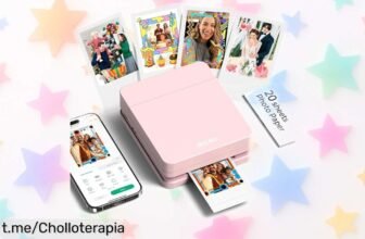 Impresora portátil de fotos Nelko PP01, imprime al instante y personaliza con filtros: ¡ofertón a precio de ganga por tiempo limitado! Captura tus recuerdos ahora mismo.