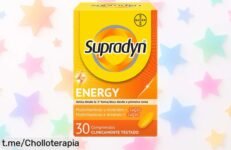 Impulsa tu energía con Supradyn Energy, ¡el pack de 30 comprimidos que está a un precio loco! No te quedes sin él o lo llorarás después.
