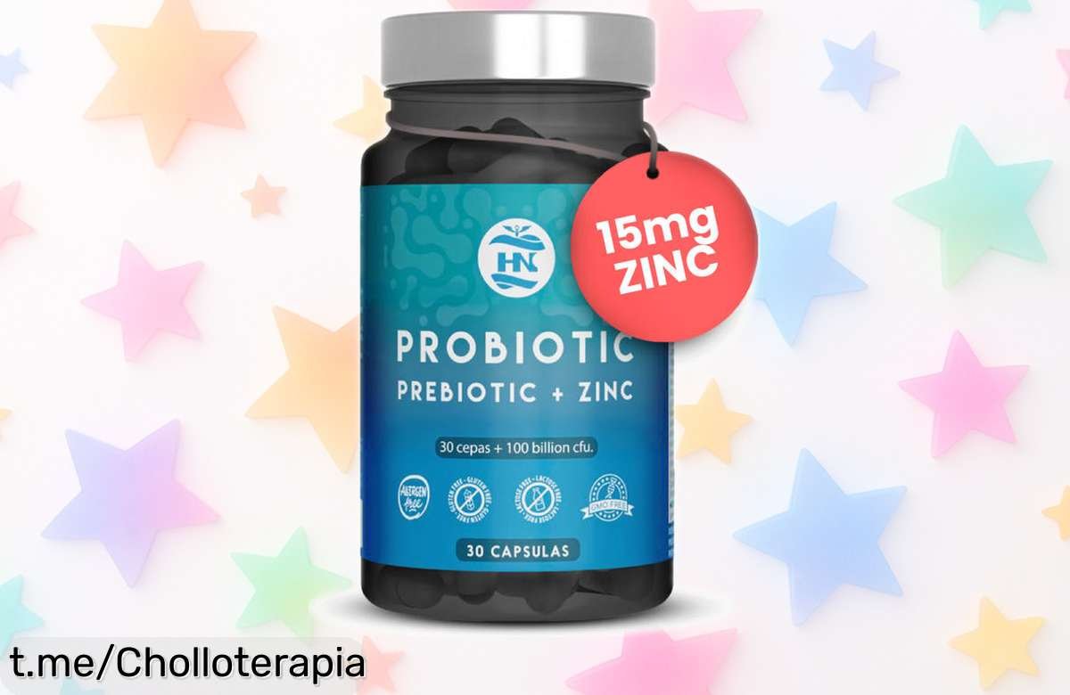 Impulsa tu salud con estos probióticos de 100 mil millones UFC y zinc, ¡ha bajado de precio escandalosamente! No te quedes sin cuidar tu barriguita y defensas.