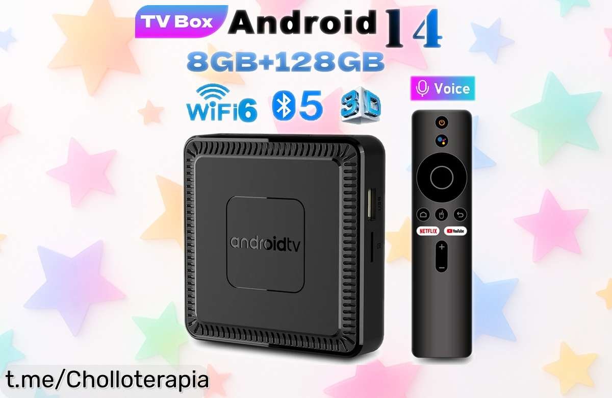 Increíble Android TV Box Q7 con 128GB y WiFi doble banda, aprovecha el descuentazo y disfruta de cine en casa sin límites ¡No dejes escapar este chollazo!