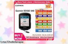Increíble GPS para ciclistas Garmin EDGE 540 con mapas a color y entrenamiento adaptado, ahora a precio de risa. ¡No te quedes sin el tuyo y mejora tus rutas ya!