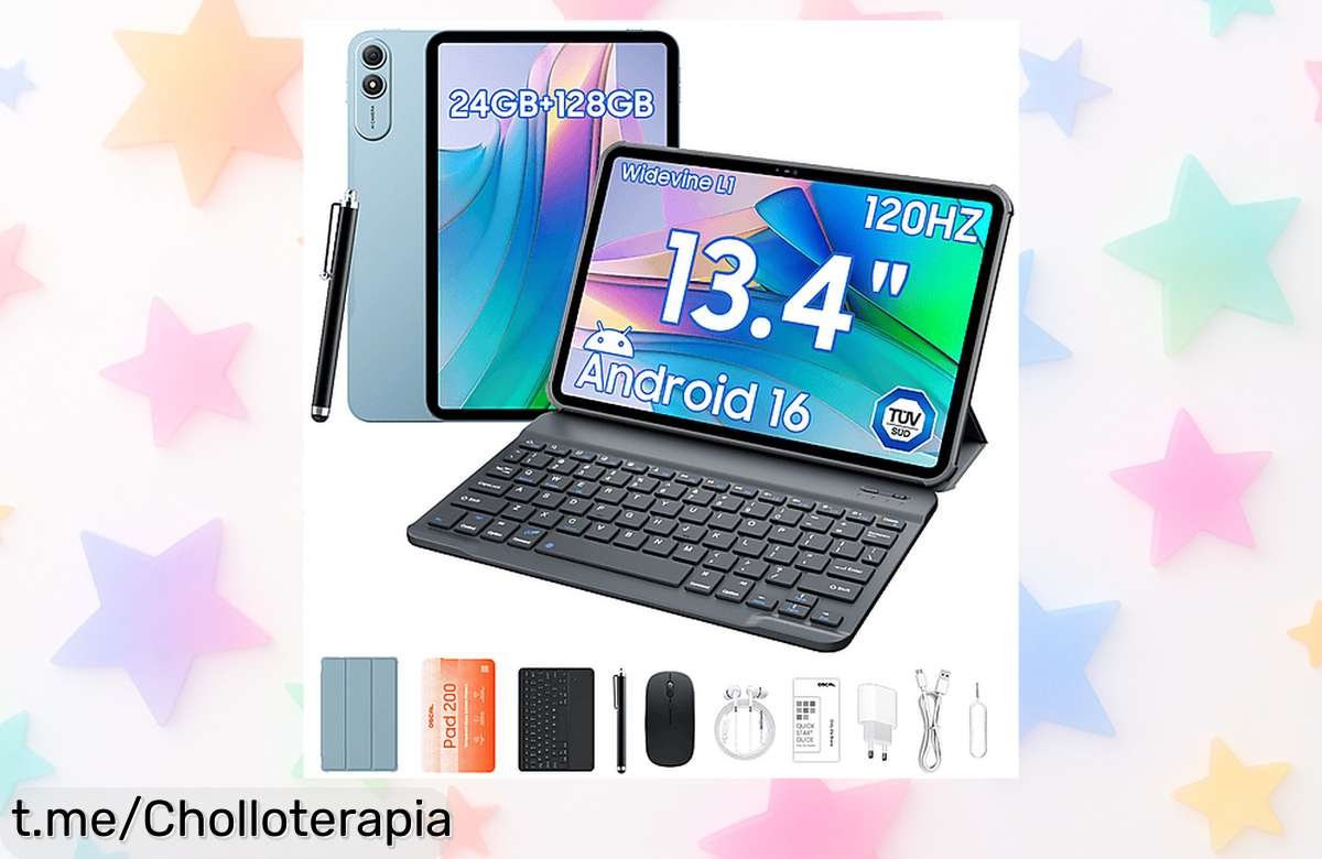 Increíble Tablet OSCAL PAD 200 con teclado QWERTY y 6 GB RAM, ¡un ofertón que se va volando! No dejes escapar esta oportunidad única para disfrutar al máximo.