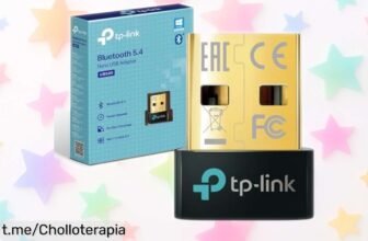 Increíble adaptador Bluetooth USB TPLink UB500, ¡bandera blanca para conectar auris y altavoces con un precio rebajado que no podrás dejar escapar!