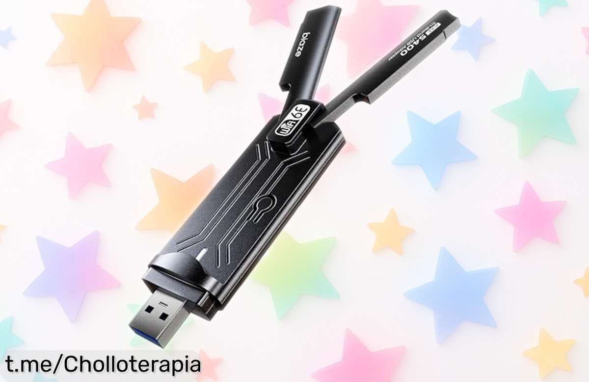 Increíble adaptador WiFi 6E biaze USB 3.0 para PC y portátil, velocidad brutal de 5400 Mbps a precio rebajado que no se repetirá, ¡conéctate antes de que volamos!