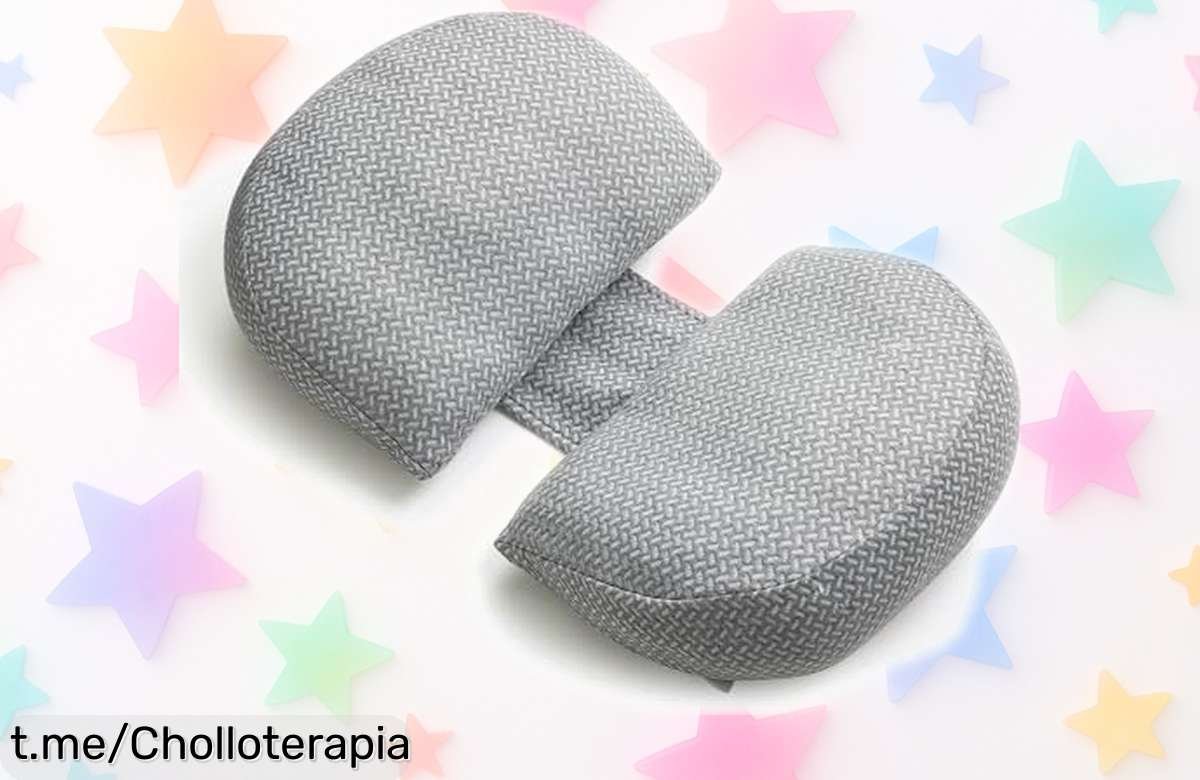 Increíble almohada de embarazo en forma W Momcozy para un descanso reparador, ¡no dejes que este ofertón se te escape y cuida tu espalda y caderas ahora mismo!