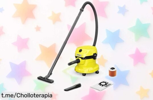 Increíble aspirador Kärcher WD 2 Plus que limpia todo sin cambiar filtros y está a un precio tirado, ¡aprovéchalo antes de que se agote!