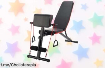 Increíble banco de pesas plegable e inclinable SG001 para entrenar en casa a precio de escándalo, ¡aprovéchalo y transforma tu rutina ya!