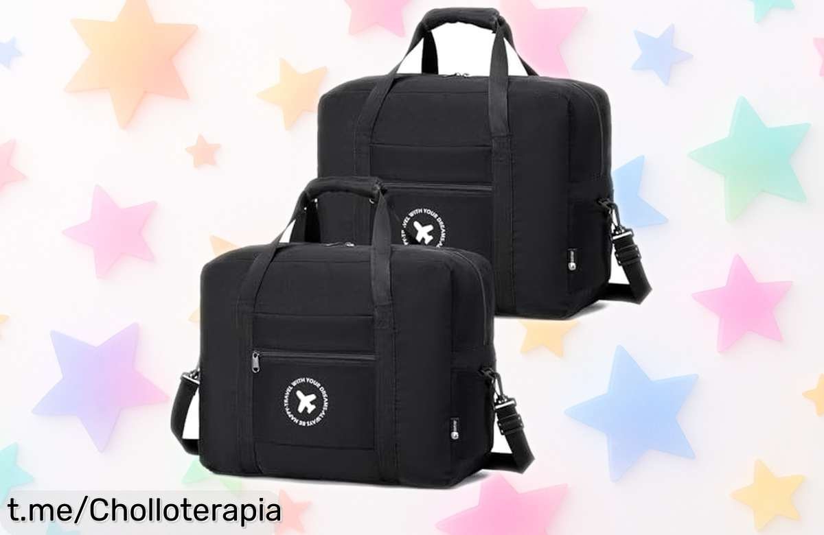 Increíble bolsa de viaje plegable BAGROUPS 2X, perfecta para EasyJet, con mil bolsillos y precio rebajado que no podrás dejar escapar. ¡Organiza tus aventuras hoy!