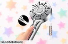 Increíble cabezal de ducha Berssen con filtro de carbón y 5+1 modos para un baño espectacular, ¡no te pierdas este ofertón que hará volar tu rutina!