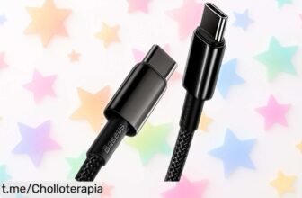 Increíble cable de carga rápida 100W de Baseus, rebajado una barbaridad que vuela; llévatelo antes que se acabe y asegura la energía para todo lo que amas.