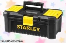 Increíble caja de herramientas Stanley con organizadores y bandeja extraíble, ¡una oferta especial para tener todo a mano y bien protegido! No te quedes sin la tuya.