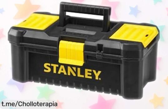Increíble caja de herramientas Stanley con organizadores y bandeja extraíble, ¡una oferta especial para tener todo a mano y bien protegido! No te quedes sin la tuya.
