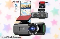 Increíble cámara de salpicadero 4K UHD con WiFi y visión nocturna que graba 24H, oferta brutal que desaparece rápido, ¡no dejes pasar esta oportunidad única!