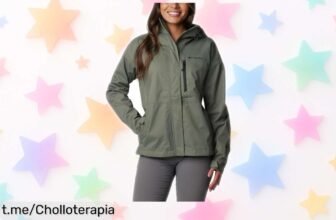 Increíble chaqueta impermeable Columbia Hikebound II con capucha, ¡rebajada a un precio de locura! No te quedes sin la tuya y siente la aventura en cada gota.