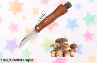 Increíble cuchillo para champiñones Cutiolly con cepillo y mango de madera a un precio de escándalo, no te quedes sin el tuyo ¡Hazlo tu compañero en la cocina hoy mismo!