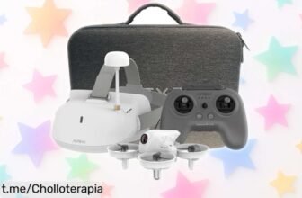 Increíble drone FPV APEX con cámara y control por movimiento de cabeza, súper estable y a un precio loco; aprovecha este chollazo antes que se acabe. ¡No te quedes sin el tuyo!