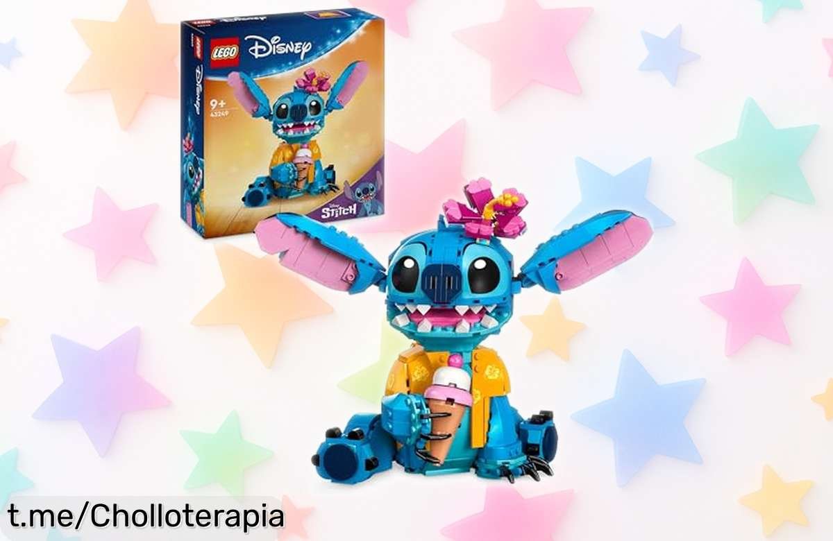Increíble figura articulada LEGO Disney Stitch, ¡detalles movibles y un precio regalado que vuela! No te quedes sin el tuyo y añade magia a tus días.