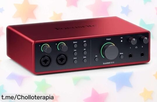 Increíble interfaz de audio USB Focusrite Scarlett 16i16 para grabar música y pódcast como un profesional; no dejes pasar este super chollo, ¡quedarás impresionado!