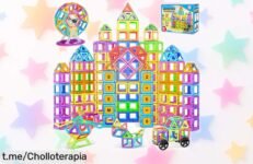 Increíble juego de construcción WOOBLO con 136 bloques magnéticos para crear sin parar, ¡rebajado una barbaridad y a este precio volará! Despierta la creatividad ahora.