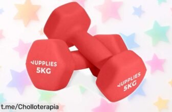 Increíble juego de mancuernas RELAXTY en neopreno, ¡hoy a un precio loco! Diseñadas para hacerte sentir poderoso mientras entrenas cómodamente en casa.