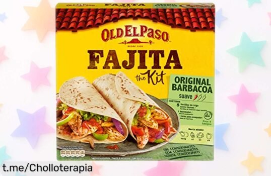Increíble kit de fajitas Old El Paso con 8 tortillas y salsa barbacoa original a precio ridículo, ideal para disfrutar al instante; ¡aprovecha antes que se agote!