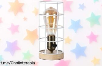 Increíble lámpara de mesa vintage BarcelonaLED, un ofertón que no puedes dejar escapar; ¡Ilumina tu hogar con estilo y originalidad antes de que se agote!