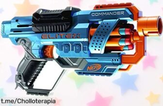 Increíble lanzador de dardos Nerf Commander RC6 con tambor giratorio, pack de 12 piezas a un precio rebajado ¡No te quedes sin la diversión que todos quieren!