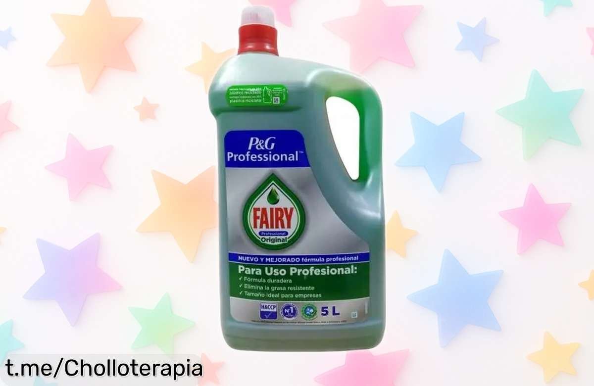 Increíble lavavajillas concentrado profesional Fairy original de 5 litros, el ofertón que no puedes dejar pasar ¡Date prisa antes de que se agote y disfruta una limpieza excepcional!