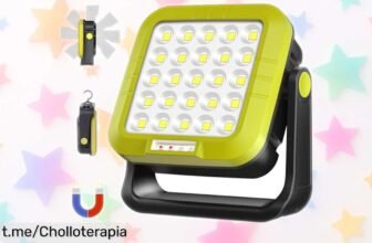 Increíble linterna recargable MASMEJOR 30W con imán, súper potente y 7 modos para cualquier aventura, ¡aprovéchala a un precio regalado antes de que se agote!