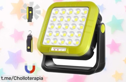 Increíble linterna recargable MASMEJOR 30W con imán, súper potente y 7 modos para cualquier aventura, ¡aprovéchala a un precio regalado antes de que se agote!