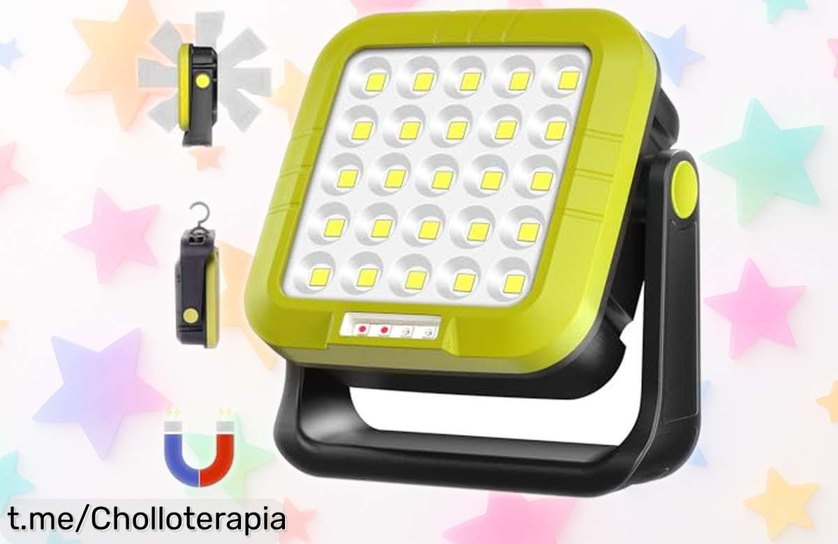 Increíble linterna recargable MASMEJOR 30W con imán, súper potente y 7 modos para cualquier aventura, ¡aprovéchala a un precio regalado antes de que se agote!