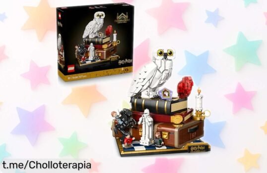 Increíble maqueta de Harry Potter con Hedwig y 3 minifiguras al precio más bajo del mercado, no te la pierdas o lamentarás perderte su magia.