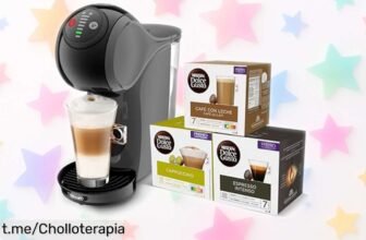 Increíble máquina de café en cápsulas con 3 cajas incluidas, diseño compacto y un espresso cremoso que querrás disfrutar cada día. ¡No pierdas esta oportunidad antes de que se agote!