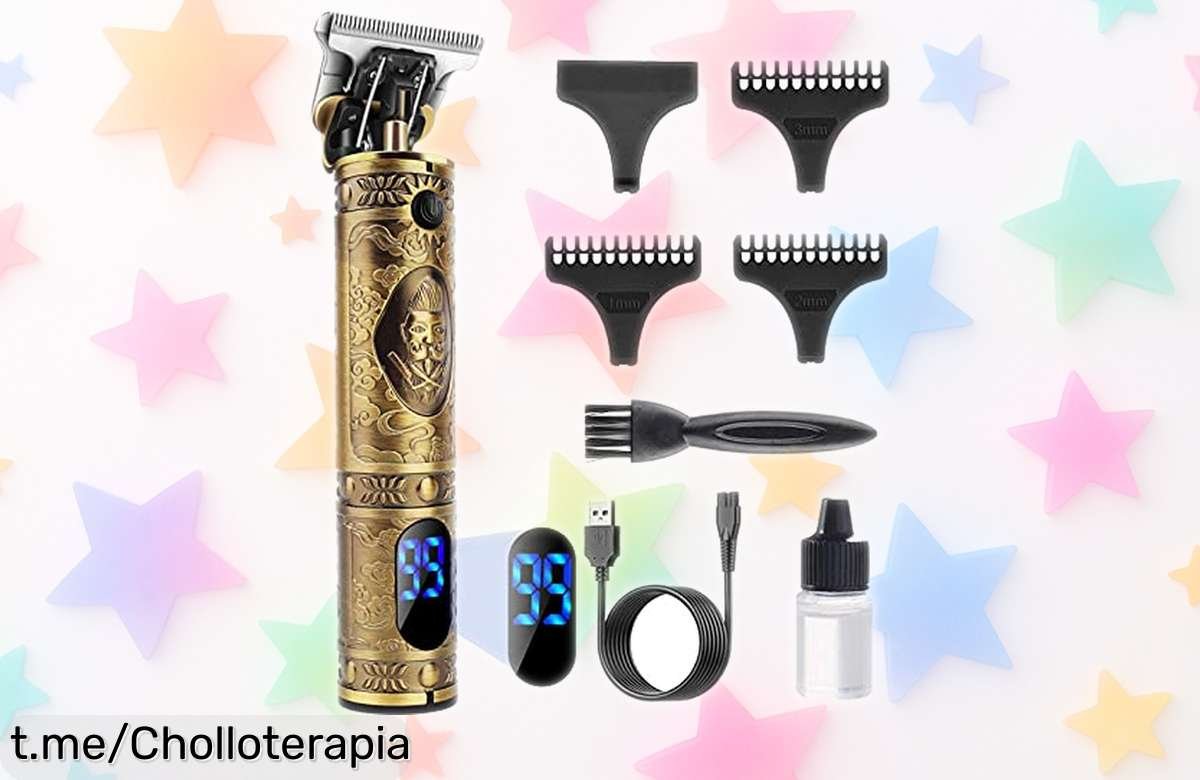 Increíble máquina para cortar pelo y barba YiLFo con batería de 3 horas, oferta imbatible que no querrás perderte, ¡asegura tu look perfecto hoy mismo!
