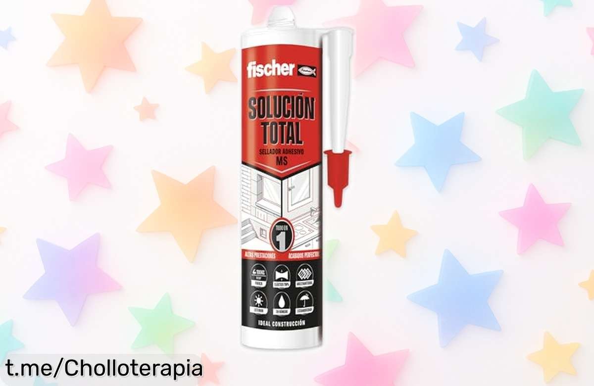 Increíble masilla de alta elasticidad Fischer Solución Total, ideal para reparar todo lo que imagines; ¡aprópiate de este chollo antes de que se acabe!