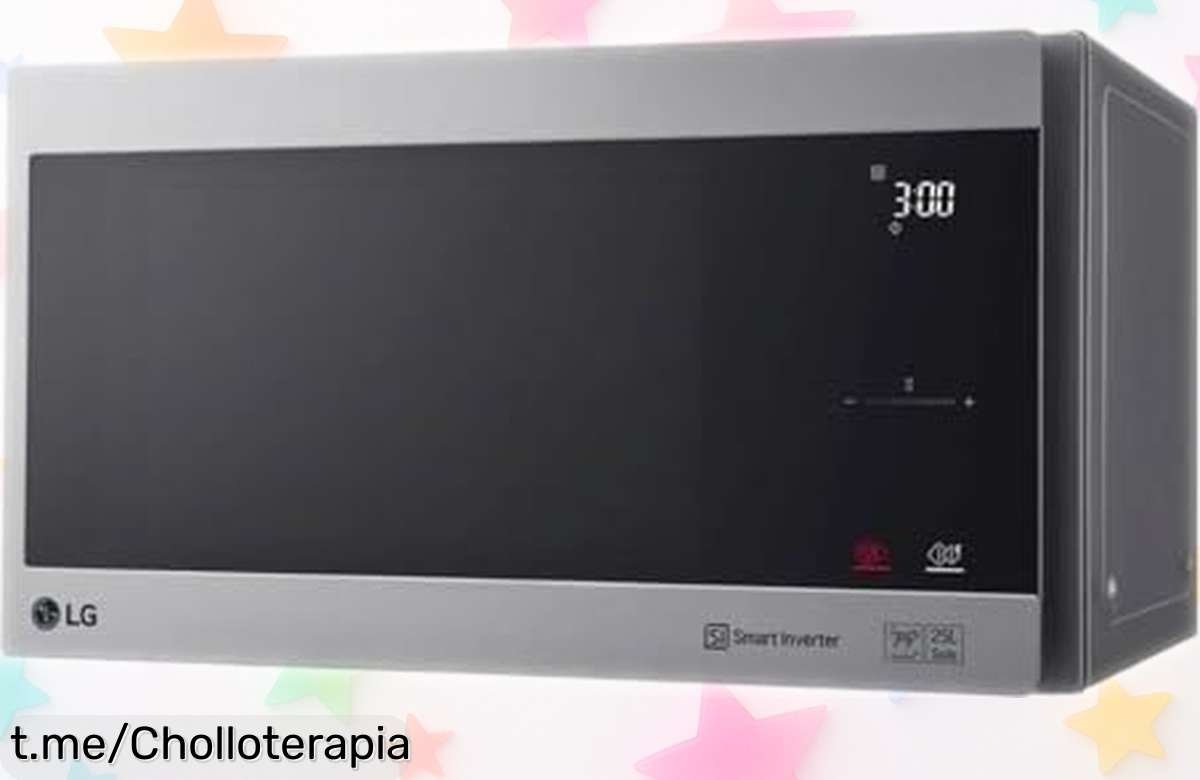 Increíble microondas LG de 25 l con plato fijo y superficie antibacteriana, ¡rebajado a un precio de locura que no podrás dejar pasar!