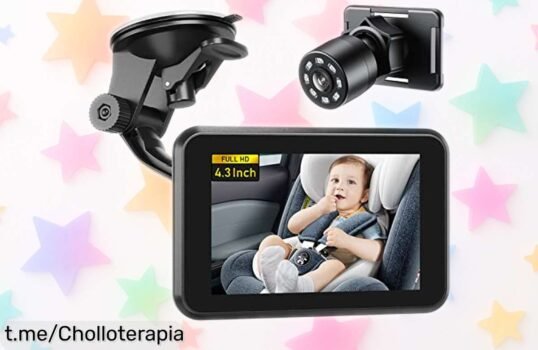 Increíble monitor para bebé Itomoro ACZ401 con visión nocturna HD y 360°, instalación en solo 5 minutos, ¡aprovecha el precio loco antes de que se agote!