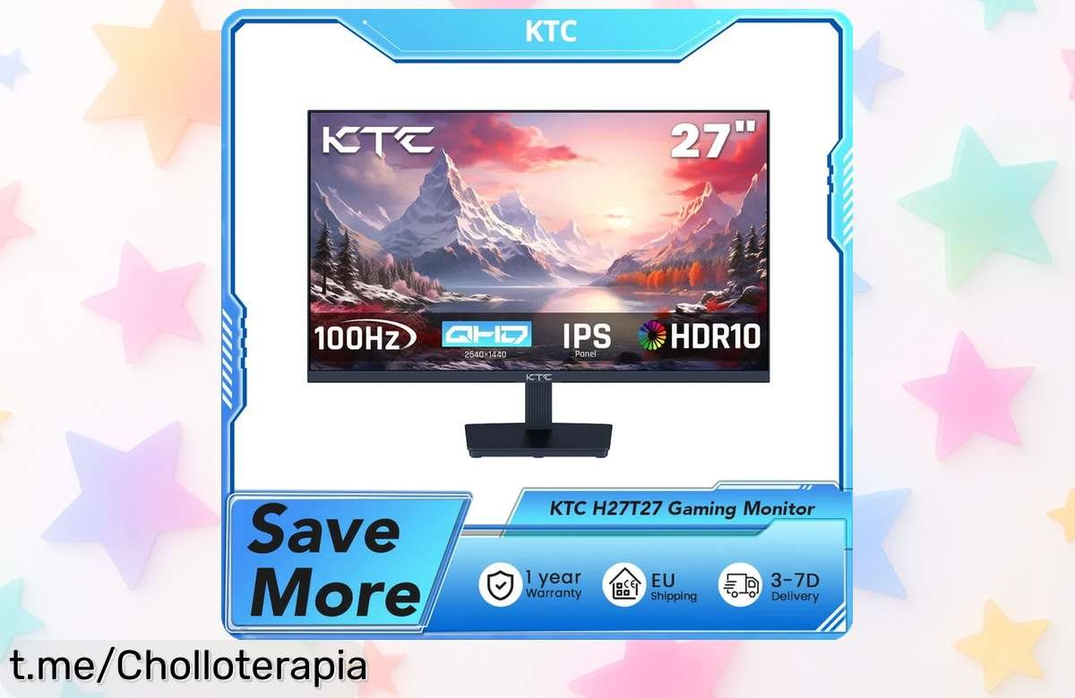 Increíble monitor para jugar KTC H27T27 de 27 con nitidez espectacular y respuesta ultrarrápida ¡Aprovecha este ofertón y lleva tus partidas al siguiente nivel ahora mismo!