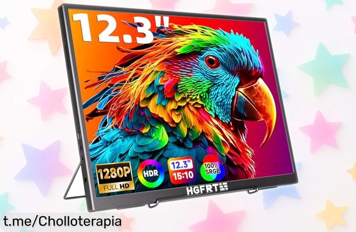 Increíble monitor portátil HGFRTEE de 12,3” que potencia tu productividad y diversión; ¡aprovéchalo antes que se agote!