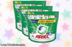 Increíble pack de 105 cápsulas Ariel Allin1 Pods con limpieza profunda y dosificación fácil, ¡aprovecha este descuentazo antes de que se agote!