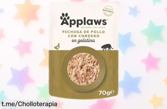 Increíble pack de 16 bolsitas de comida natural para gatos con pollo y cordero, ¡un chollo que vuela! No te quedes sin fortalecer a tu amigo felino.