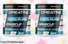 Increíble pack de 2 botes de creatina MuscleFit para potenciar tus entrenos a un precio escandaloso que no puedes dejar escapar, ¡actúa ya y transforma tu rutina!