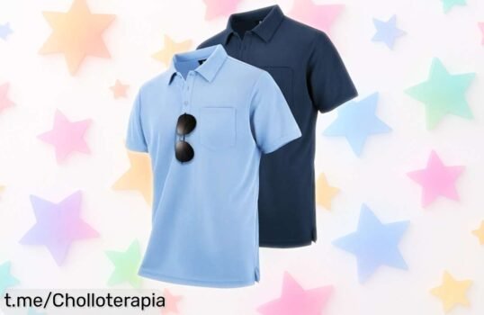 Increíble pack de 2 polos SwissWell para hombre, tejido transpirable y colores versátiles a un precio que es un auténtico chollazo, ¡no te lo pierdas y hazte con ellos ya!