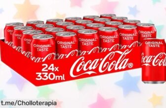 Increíble pack de 24 latas de CocaCola original y Zero Azúcar a precio de risa para que nunca falte la bebida perfecta en tus planes. ¡No te quedes sin el tuyo!