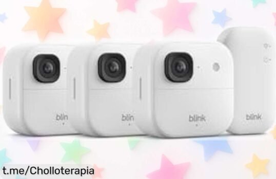 Increíble pack de 3 cámaras de seguridad Blink con visión nocturna y zoom 4X a un precio loco, ¡no te quedes sin el tuyo antes que se agoten!