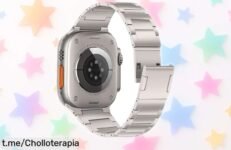 Increíble pulsera de titanio para Apple Watch Ultra y SE, super chollo que vuela: ¡renueva tu estilo sin complicaciones y haz que todos la envidien!