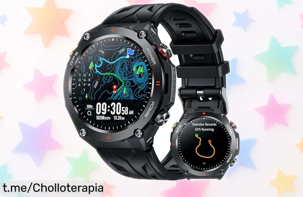 Increíble reloj inteligente con GPS y Bluetooth para hombre a un precio que baja de locura, ¡no te pierdas la oportunidad de sentirte conectado cada día!