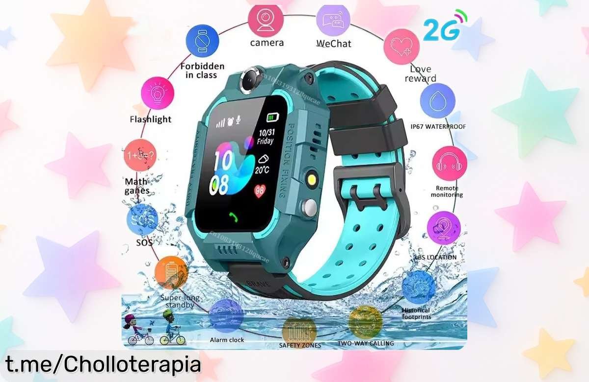 Increíble reloj inteligente para niños con GPS y llamada 2G: localízalos y mantén el contacto al mejor precio, ¡la oportunidad que tu familia necesita ahora!